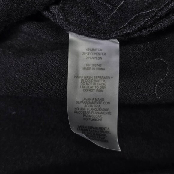 Aaeda Sweater Womens 1X Black Pink Daisy Embroidered 3/4 Sleeve Dolman Hippie - Picture 11 of 11